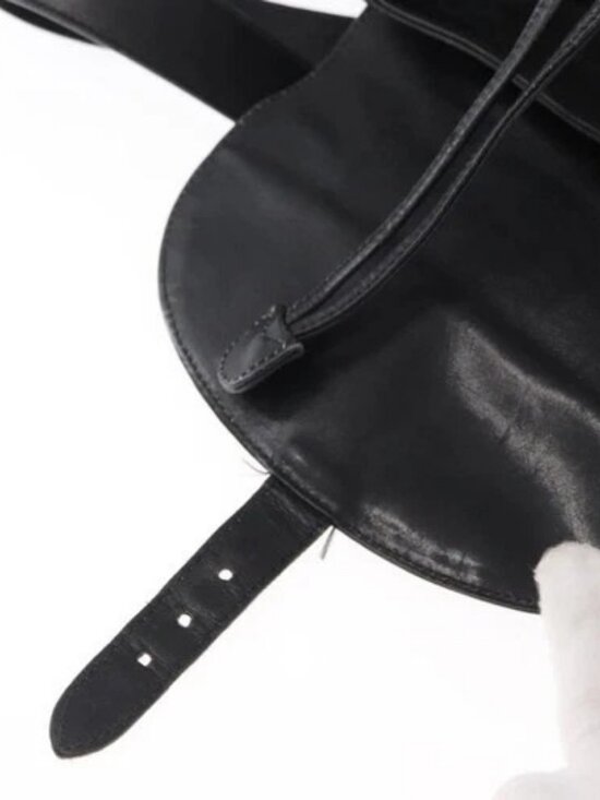 GUCCI Bamboo Backpack Leather Black Gold 003 main image 4